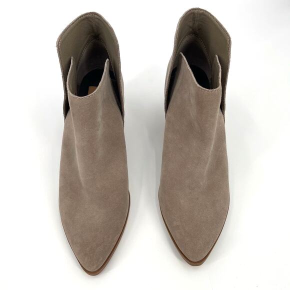 Dolce Vita Daine Bootie in Sage Size 11 Taupe Tan Grey Suede Ankle Boot Classic - Picture 4 of 13